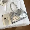 Elegante Bolso Plegado de Lunares para Mujer, Nuevo y Moderno 2026, Bolso de Hombro de Gran Capacidad para el Trabajo, Bolso de Mano