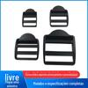Fivela de Ajuste Trapezoidal de Plástico, Fivela de Mochila, Fivela Curva de Quatro Posições, Fivela Reta de Quatro Posições, Fivela de Mochila Escolar, Fivela com Ilhó, Fivela de Engate Rápido, Acessórios para Bolsas