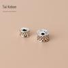 S925 prata tailandesa retrô 7mm pulseira de contas soltas para cintura masculina contas espaçadoras joias artesanais DIY acessórios atacado T0137