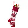 Nuevos Calcetines Decorativos de Navidad Tejidos con 12 Diseños Calcetines de Regalo Calcetín de Lana de Reno Colgante Calcetín de Navidad Jacquard