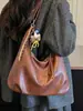 Yue Zi 2026 Otoño Temprano Nueva Bolso Cruzado de Hombro de Gran Capacidad Retro Bolso Tote de Moda Tendencia Bolso Sencillo de Axila