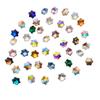 Explosiones de sonido de sacudida 8*8mm copo de nieve taladro de uñas puntiagudo color mágico japonés taladro de vidrio para uñas accesorios DIY decoración de uñas