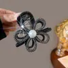 Nuevo 2024 Pinza de Flor con Cuentas Flor Estrella Diamante Completo Pinza de Flor Lujo Ligero Gama Alta Accesorios para el Cabello