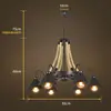 Lustre vintage estilo country americano, luz para sala de estar, design com contas de madeira envelhecida, luz de vela estilo francês para quarto e sala de jantar, iluminação decorativa para pousadas