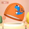 Gorro de baño para niños con revestimiento de PU, impermeable, no ajustado, con dibujos animados, venta al por mayor de fábrica