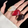 Anillo Ovalado Abierto de Resina Transfronterizo Europeo y Americano para Mujer, Anillo de Dedo Índice de Gama Alta de Nicho, Accesorio Versátil de Moda Personalizado