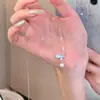 Collar de Perlas Mariposa Azul para Mujer, Cadena para Clavícula de Acero de Titanio con Diseño de Nicho Versátil, Accesorios de Cadena para el Cuello de Lujo Ligero al por Mayor