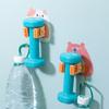 Soporte para Mopa de Rodillo Montado en Pared Sin Taladro Estante de Almacenamiento para Cocina Clip para Mopa Oso Burbuja Gancho sin Rastro Montaje en Pared
