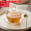 Tazón Golondrina tazón de postre tazón de sopa vajilla Tazón de Cristal borde dorado tazón de vidrio hogar oreja plateada tazón para avena