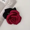 Novo Tecido Tridimensional Multicamadas Camélia Retro Acessórios de Cabelo Tecido Doce High-End Corda de Cabelo Elástico de Cabelo Faixa de Cabeça Acessório de Cabeça