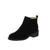 Otoño 2026 Transfronterizo Adelgazante Retro Tallas Grandes Botines Mujer Nuevo Estilo Comercio Exterior Estilo Británico Cremallera Lateral Tacón Medio Botas Martin