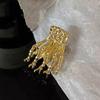 Pinza Pequeña de Mano de Calavera de Metal Estilo Diablo para Cabello con Flequillo Lateral Exagerado Europeo y Americano, Horquilla Lateral Personalizada, Adorno para la Cabeza