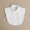 Cuello de Primavera 2024 para Mujer Otoño e Invierno Blanco Cuello Puntiagudo Camisa Versátil Cuello para Suéter Camisa Base Interior Cálido Falso