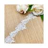 Accesorios de ropa accesorios de decoración suave para el hogar bordado de rosas 4.5cm en stock encaje poliéster código de barras claro encaje encaje encaje encaje encaje