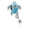 Venta Caliente Transfronteriza Cuentas de Agujero Grande de Flores Pulsera Colorida con Aceite Goteando Accesorios con Cuentas Joyería Hecha a Mano DIY para Mujeres Accesorios al por Mayor