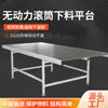 Plataforma de Alimentación con Rodillos sin Motor, Máquina de Corte, Bastidor Transportador de Rodillos de Alimentación de Materiales para Carpintería Mecánica