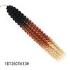 Extensión de cabello con dedos de 18 pulgadas para mujer africana con trenza sucia y pasión, peluca de fibra química con trenza sucia y gancho de mano, comercio exterior