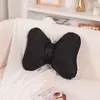 Nueva Funda de Cojín para Sofá con Lazo Almohada Cama Mesita de Noche Simple y de Alta Gama con Relleno Estilo Crema Soporte Lumbar para Dormitorio