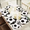 Produto Novo Transfronteiriço: Conjunto Descartável de Prato, Copo e Toalha de Mesa com Tema de Copa do Mundo de Futebol para Festas de Aniversário Infantil - EUA, Canadá e México