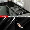 Pegatina de Cocina Patrón Mármol Prueba de Aceite Prueba de Humedad Impermeable Autoadhesiva Engrosada Gabinete Estufa de Cocina Resistente a Altas Temperaturas Pegatina para Humos