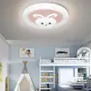 Lámpara Nueva Estilo Crema para Habitación Infantil Niñas Techo Dormitorio Protección Ocular Conejo Princesa Arcoíris Estilo Dibujos Animados