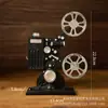 Adornos de modelo de proyector nostálgico retro antiguo, accesorios de fotografía creativos, exhibición de ventanas, decoraciones suaves para interiores