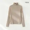 Nueva Colección de Otoño Yida: Camiseta Interior de Manga Larga Mousse Cashmere, Camiseta Sencilla, Top Suave y Versátil para Mujer, Personalizable