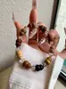 Pulsera de calabaza multi-tesoro de sándalo, cuentas de oración budistas de madera para la fortuna y la prosperidad, cuentas pequeñas unisex para rezar