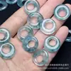 Azul cristalino 20mm hebilla de paz hebilla de princesa componentes de pendientes colgantes DIY jade joyería horquilla accesorios de botón