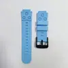 [en stock] Reloj teléfono para niños de 16 mm correa de silicona universal crema correa monocolor de dos colores con orejas