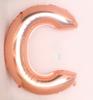 Globo de película de aluminio con letras de oro rosa de 40 pulgadas, globo de letras de oro rosa, decoración para fiestas, globo grande de papel de aluminio