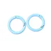 Venta al por mayor del fabricante Anillo de resorte de 25 mm Llavero pintado Anillo de llavero redondo Anillo para libro Clip de conexión Hebilla de resorte