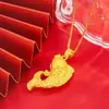 Pingente de Peixe Dourado 3D Imitação de Carpa Dourada Vietnamita da Moda, Novo Pingente de Sereia, Pingente de Peixe Dourado Saltando