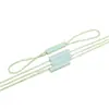 Cuerda para Etiqueta de Doble Inserción Cilíndrica de Ropa de Comercio Exterior, Cuerda de Etiqueta de Cuerda de Plástico Encapsulado, Cuerda Colgante de Marca Desechable