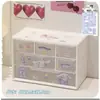 Caja de almacenamiento multicapa de nueve rejillas escritorio transparente tipo cajón dormitorio organizador de papelería caja estante de exhibición guka caja de almacenamiento