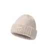 Gorro de Punto con Letras de Acero, Circunferencia de Cabeza Grande, Protección para Orejas Engrosada, Gorro de Abrigo Versátil de Color Sólido, Unisex