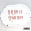 24 PIEZAS Colección de Arte para Uñas Bestseller Transfronterizo Navidad Halloween Flor Uñas Portátiles Ojo de Gato Halloween Piezas de Uñas Portátiles