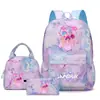 Mochila Transfronteriza Modelo Nuevo N, Mochila Escolar Estilo Universitario para Estudiante de Primaria, Mochila de Viaje Set de Tres Piezas