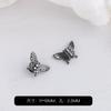Cuentas de mariposa de circonio en oro de 14 quilates con preservación del color y agujero pasante, hechas a mano, accesorios de joyería con cuentas, pulsera, collar con diamantes completos.