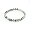 Pulseira de Cristal Aquático Natural com Flores Flutuantes, Estilo Unissex, Fornecimento Atacadista de Cristal de Calcedônia