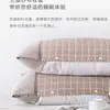 Toalla para almohada de algodón puro tela de hilo de algodón completo pañuelo para la cabeza de la almohada funda de almohada para adulto antideslizante de fijación con botón de presión semi-envuelto de alta gama europea