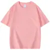 Em estoque: Camiseta de algodão puro 220g, manga curta com ombro caído, estilo coreano, fornecimento exclusivo, top soltinho, camiseta unissex
