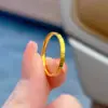 Anillo de Cruz Banda Lisa Versátil Clásico Simple Lujo Ligero Exquisito Anillos de Pareja Dedo Índice Anillo de Cola Nudo