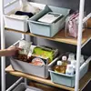 Caixa de Armazenamento de Mesa, Cesta de Armazenamento para Cosméticos, Miudezas, Lanches, Caixa Organizadora de Cozinha, Caixa de Armazenamento Quadrada de Plástico para Casa