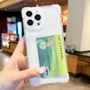 Funda de teléfono con soporte para tarjeta líquida push-pull resistente a caídas en las cuatro esquinas para Xiaomi 14PRO soporte para tarjeta 14 para NOTE 13PRO