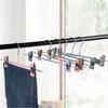 169 Perchas para Pantalones para Uso Doméstico, Perchas para Ropa para Colgar Pantalones, Pinzas de Acero Inoxidable, Pinzas para Faldas, Diseño Antideslizante para Ropa, Pantalones de Vestir
