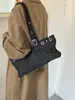 Bolso de ante coreano para debajo del brazo para mujer, nuevo bolso tote de moda de otoño e invierno 2025, bolso de mano versátil, bolso de trabajo