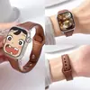 Adequado para Apple Iwatchs10 Xiaomi 89Pro Redmi 4 Huawei Gt5 Fivela Feminina Pulseira de Couro para Cintura Pequena