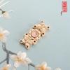 Hanfu mãe e filho fivela cheongsam fivela de metal Ming yun ombro xale olho de gato fivela decorativa moda nacional borboleta fivela