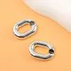 Cierre de cadena abierto en forma de U de acrílico con acabado mate de 18*24 mm, accesorio para colgante de joyería DIY, llavero